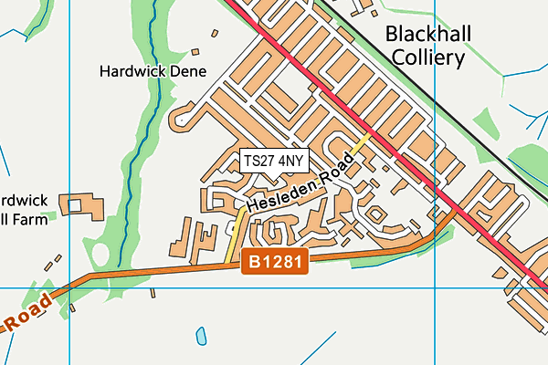 TS27 4NY map - OS VectorMap District (Ordnance Survey)