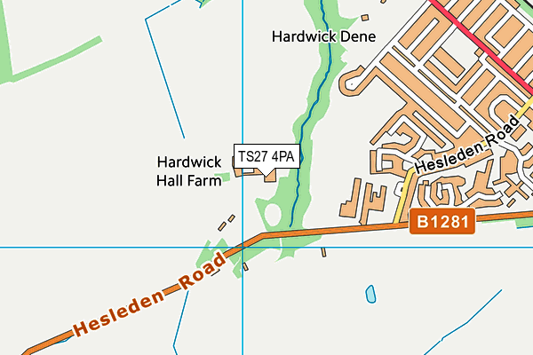 TS27 4PA map - OS VectorMap District (Ordnance Survey)