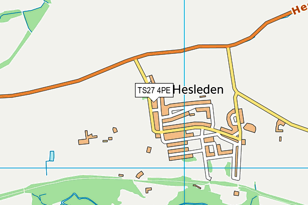 TS27 4PE map - OS VectorMap District (Ordnance Survey)