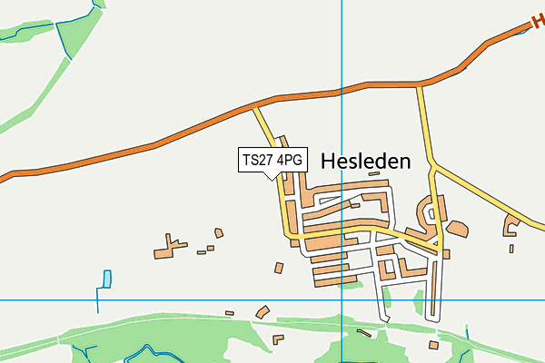 TS27 4PG map - OS VectorMap District (Ordnance Survey)