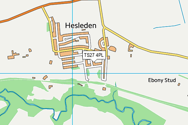 TS27 4PL map - OS VectorMap District (Ordnance Survey)