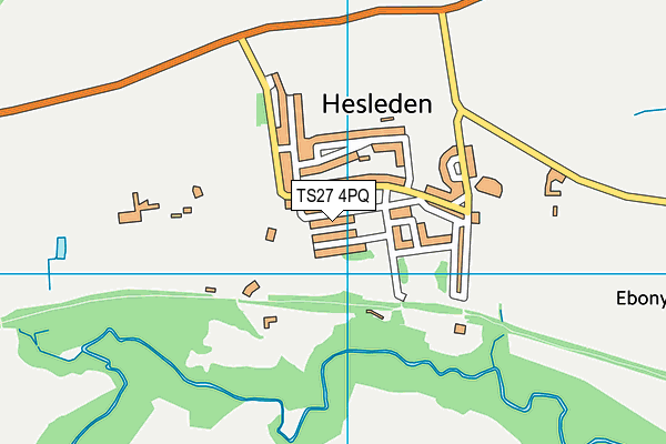 TS27 4PQ map - OS VectorMap District (Ordnance Survey)