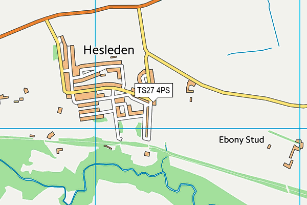 TS27 4PS map - OS VectorMap District (Ordnance Survey)