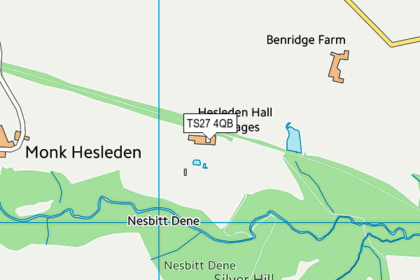 TS27 4QB map - OS VectorMap District (Ordnance Survey)