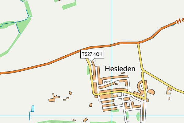 TS27 4QH map - OS VectorMap District (Ordnance Survey)