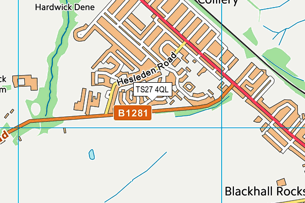 TS27 4QL map - OS VectorMap District (Ordnance Survey)