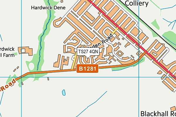 TS27 4QN map - OS VectorMap District (Ordnance Survey)