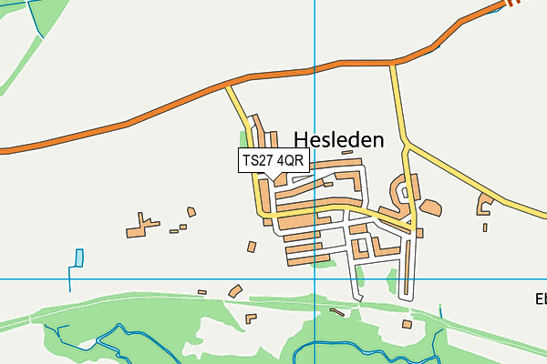 TS27 4QR map - OS VectorMap District (Ordnance Survey)