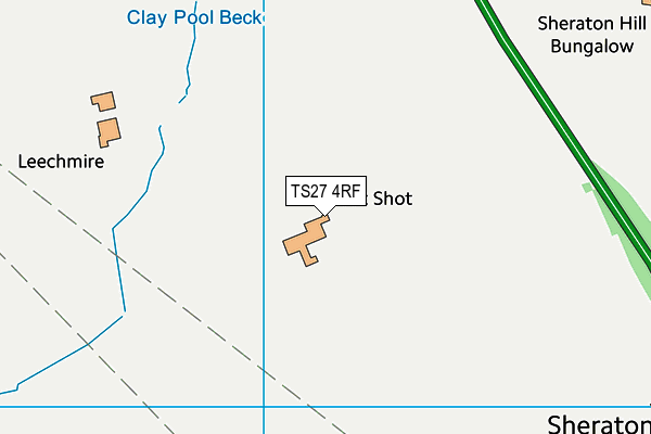 TS27 4RF map - OS VectorMap District (Ordnance Survey)