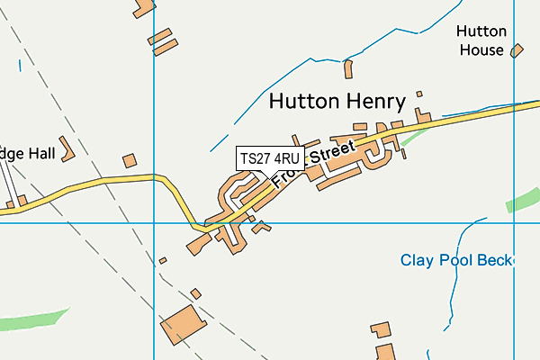 TS27 4RU map - OS VectorMap District (Ordnance Survey)