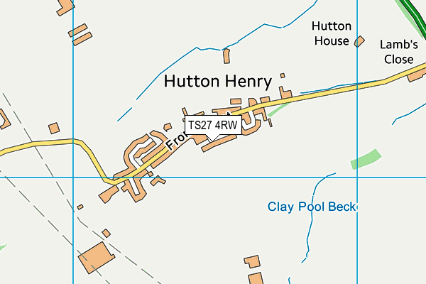 TS27 4RW map - OS VectorMap District (Ordnance Survey)