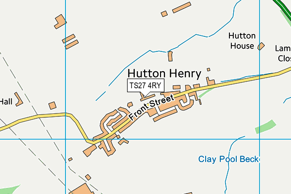 Hutton Henry Church Of England Primary School map (TS27 4RY) - OS VectorMap District (Ordnance Survey)