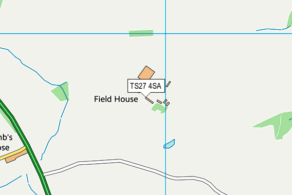 TS27 4SA map - OS VectorMap District (Ordnance Survey)