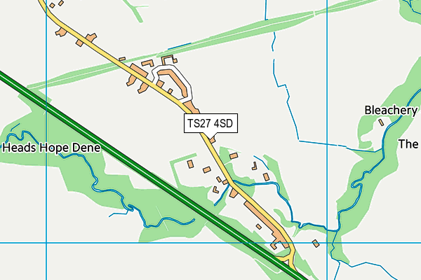 TS27 4SD map - OS VectorMap District (Ordnance Survey)