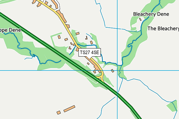 TS27 4SE map - OS VectorMap District (Ordnance Survey)