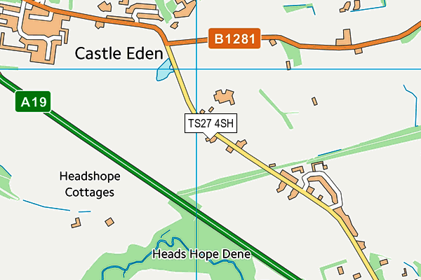 TS27 4SH map - OS VectorMap District (Ordnance Survey)