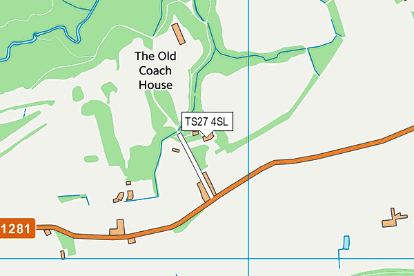 TS27 4SL map - OS VectorMap District (Ordnance Survey)