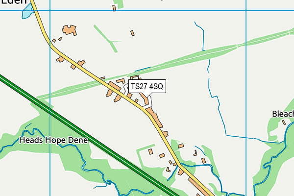 TS27 4SQ map - OS VectorMap District (Ordnance Survey)