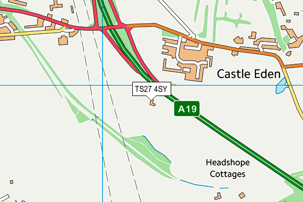 TS27 4SY map - OS VectorMap District (Ordnance Survey)