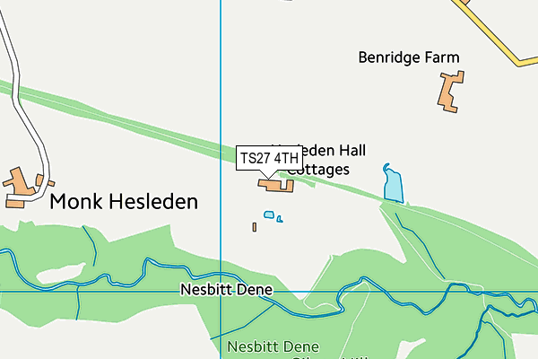 TS27 4TH map - OS VectorMap District (Ordnance Survey)