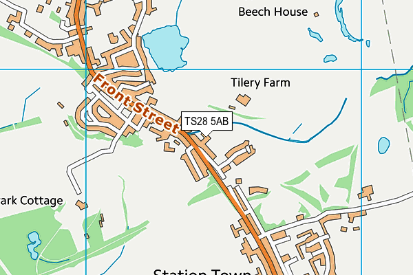 TS28 5AB map - OS VectorMap District (Ordnance Survey)