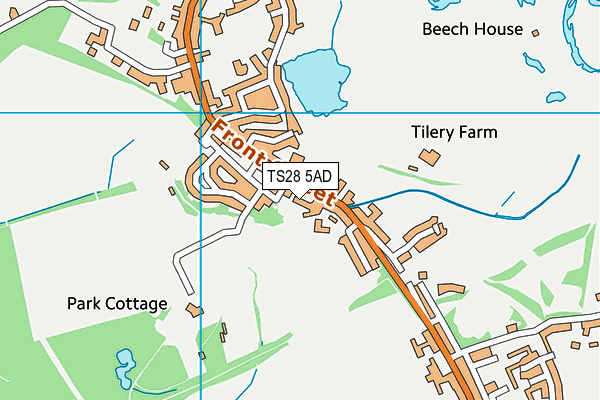 TS28 5AD map - OS VectorMap District (Ordnance Survey)