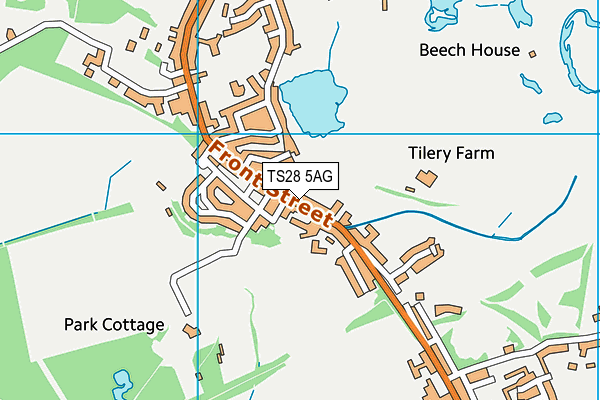 TS28 5AG map - OS VectorMap District (Ordnance Survey)