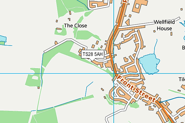 TS28 5AH map - OS VectorMap District (Ordnance Survey)