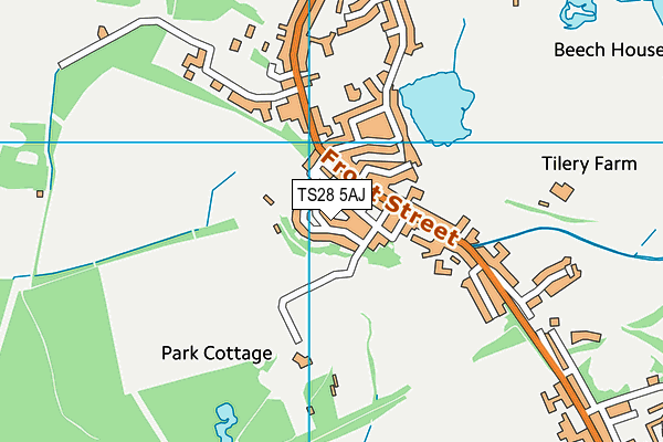 TS28 5AJ map - OS VectorMap District (Ordnance Survey)