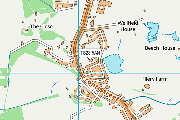 Wingate Welfare Park map (TS28 5AN) - OS VectorMap District (Ordnance Survey)