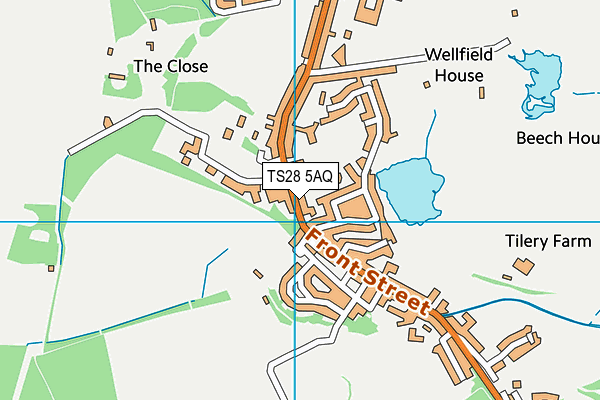 TS28 5AQ map - OS VectorMap District (Ordnance Survey)