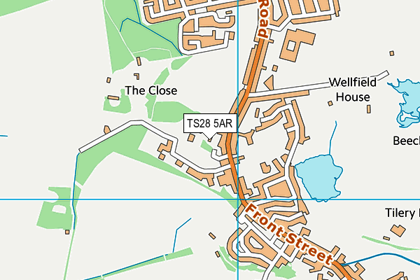 TS28 5AR map - OS VectorMap District (Ordnance Survey)