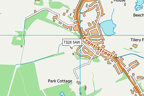 TS28 5AW map - OS VectorMap District (Ordnance Survey)