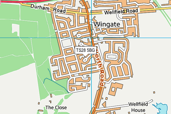 TS28 5BG map - OS VectorMap District (Ordnance Survey)