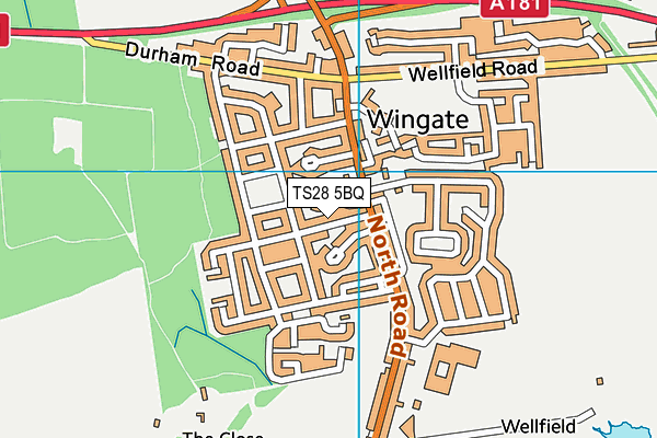 TS28 5BQ map - OS VectorMap District (Ordnance Survey)