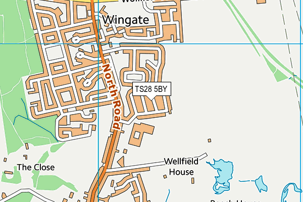 TS28 5BY map - OS VectorMap District (Ordnance Survey)