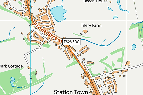 TS28 5DG map - OS VectorMap District (Ordnance Survey)