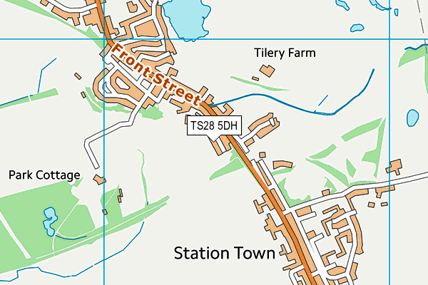 TS28 5DH map - OS VectorMap District (Ordnance Survey)