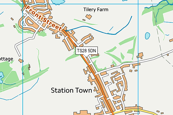 TS28 5DN map - OS VectorMap District (Ordnance Survey)