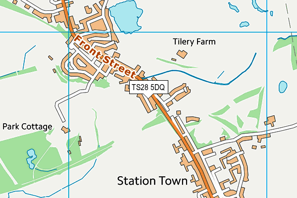 TS28 5DQ map - OS VectorMap District (Ordnance Survey)