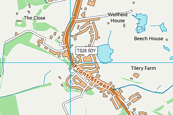 TS28 5DY map - OS VectorMap District (Ordnance Survey)
