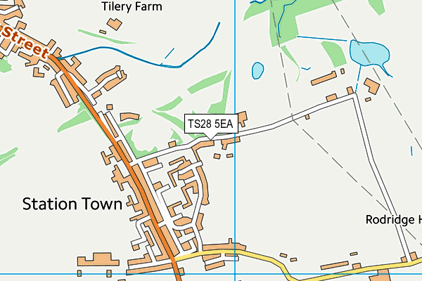 TS28 5EA map - OS VectorMap District (Ordnance Survey)