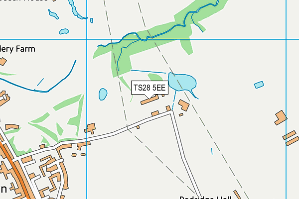 TS28 5EE map - OS VectorMap District (Ordnance Survey)
