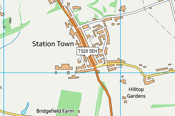 TS28 5EH map - OS VectorMap District (Ordnance Survey)