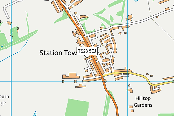 TS28 5EJ map - OS VectorMap District (Ordnance Survey)