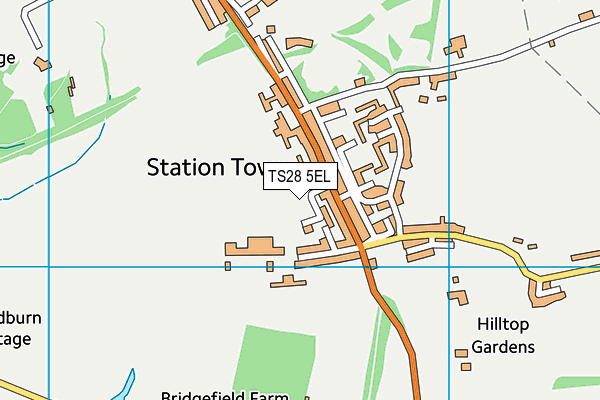 TS28 5EL map - OS VectorMap District (Ordnance Survey)