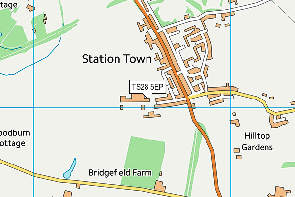 TS28 5EP map - OS VectorMap District (Ordnance Survey)