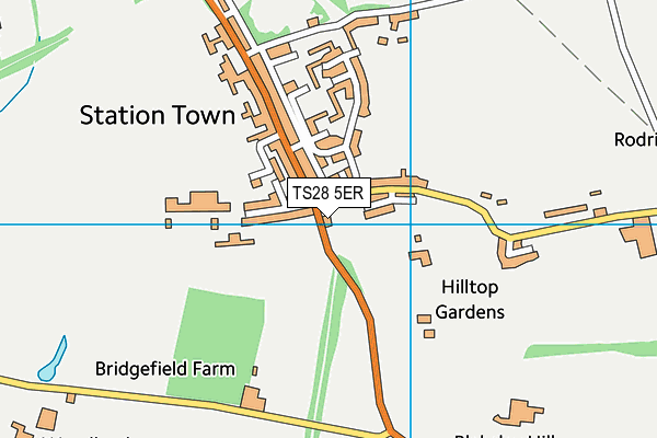 TS28 5ER map - OS VectorMap District (Ordnance Survey)