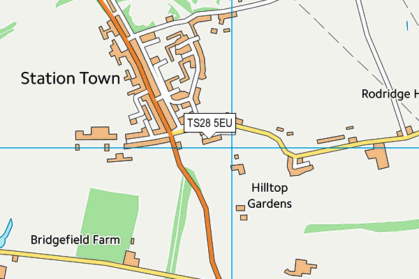 TS28 5EU map - OS VectorMap District (Ordnance Survey)