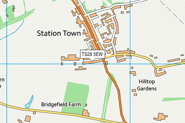 TS28 5EW map - OS VectorMap District (Ordnance Survey)